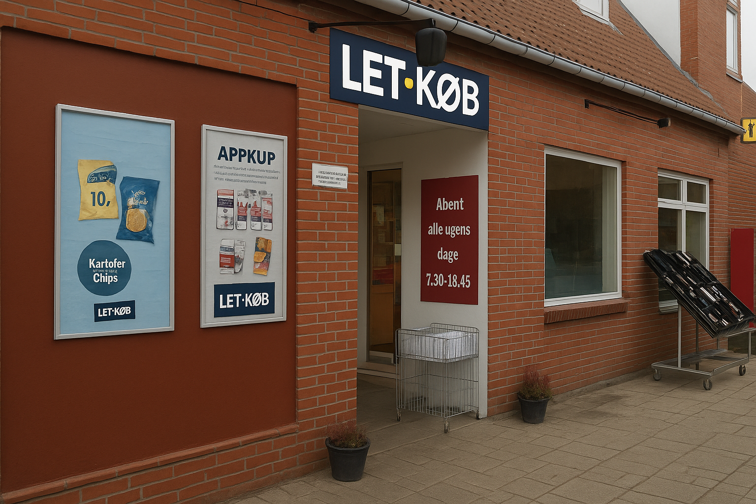 AI Genereret billede af kommende butik
